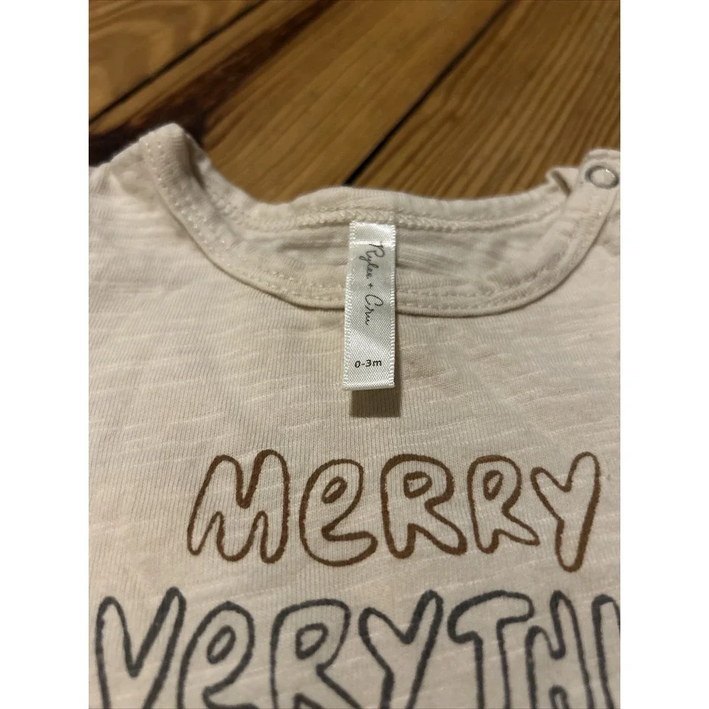 Rylee And Cru Christmas Shirt 0-3 Months Boy Girl Unisex